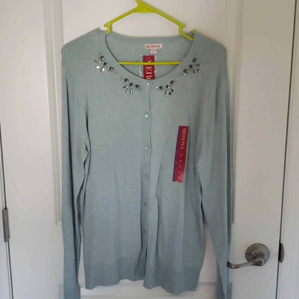 NWT Merona Light Blue Sweater, sz XL